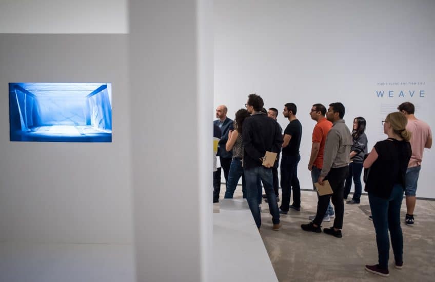 Academic Engagement with a contemporary exhibition. Photo: Garrett Elliott