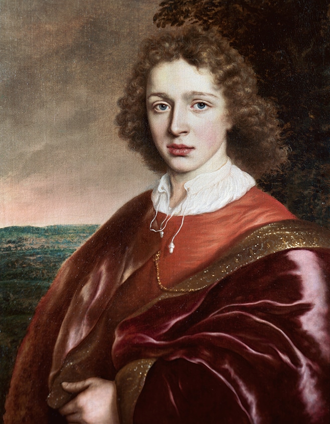 Adam Camerarius, Portrait of a Young Man in Fanciful Dress, 1650s, oil on canvas. Gift of Alfred and Isabel Bader, 2014 (57-001.08)