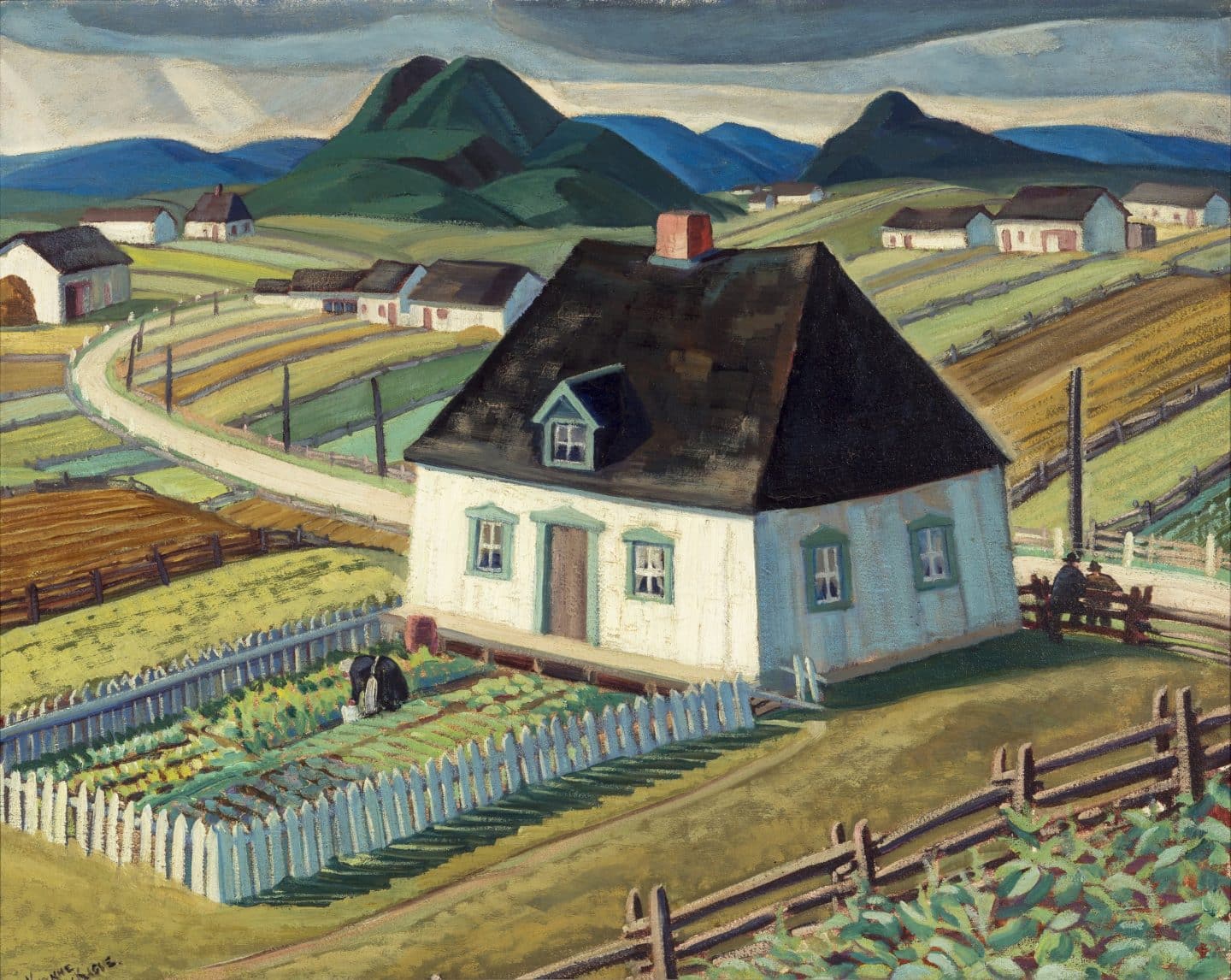 Yvonne McKague Housser, South Shore, Quebec, 1933, oil on canvas. Hart House Art Collection, University of Toronto. Gift of Graduating Year of 1934. Photo: Toni Hafkenscheid