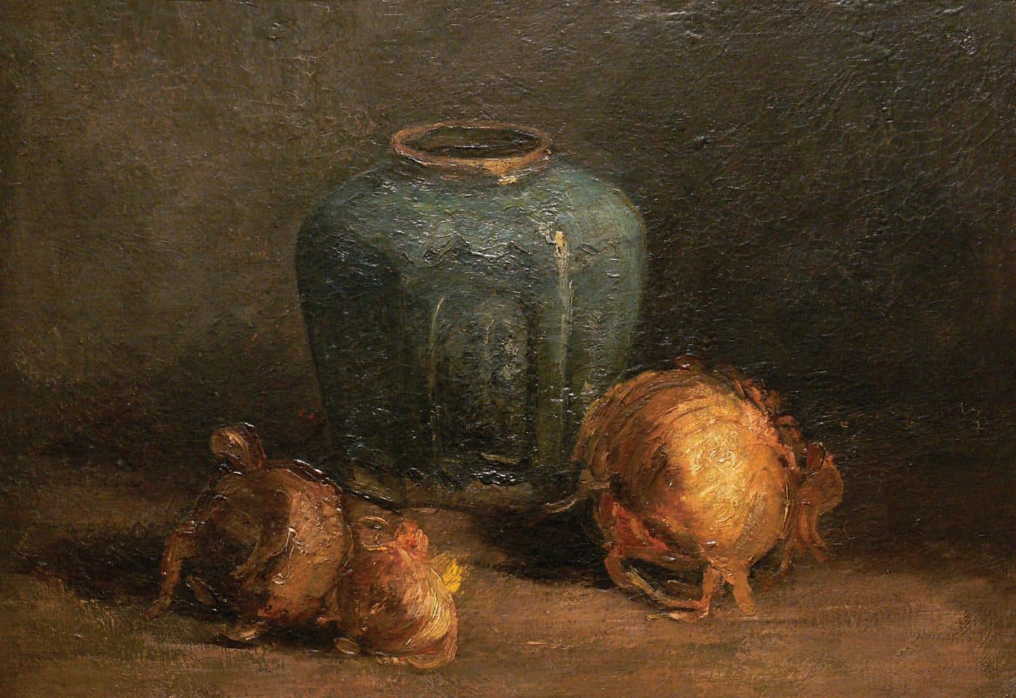 Vincent Van Gogh, Untitled, Still Life: Ginger Pot and Onions, 1885, oil on canvas. McMaster Museum of Art, McMaster University. Gift of Herman Levy, Esq., O.B.E., 1984