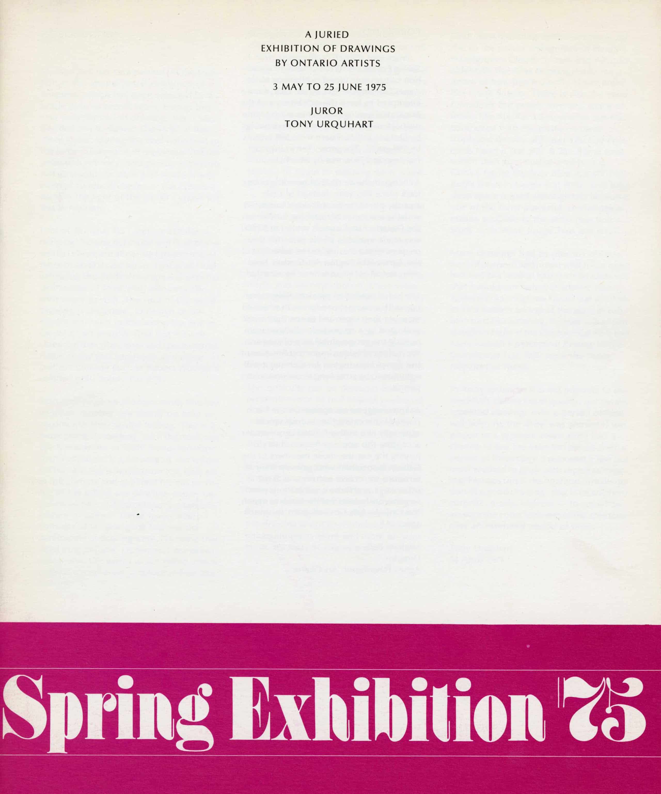 Spring Exhibition ’75, 1975