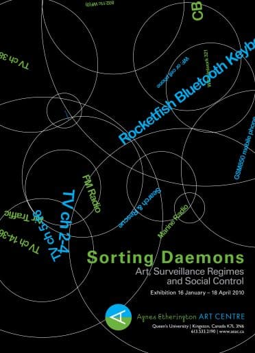 Poster, Sorting Daemons: Art, Surveillance Regimes and Social Control, 2010