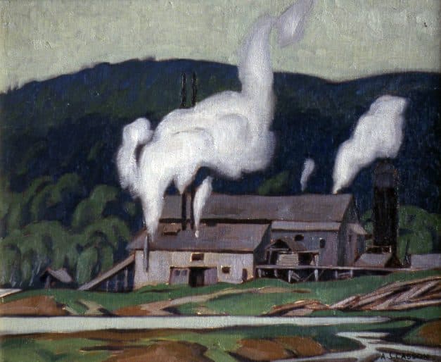 A. J. Casson, MacCrea’s Mill, Lake of Two Rivers, Algonquin Park, 1944, oil on canvas. Gift of Joyce Putnam, 1993 (36-007.03)