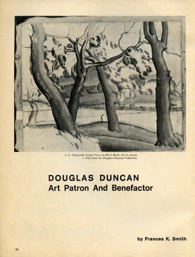 Frances K. Smith, “Douglas Duncan: Art Patron and Benefactor,” Queen’s Alumni Review, March–April 1971