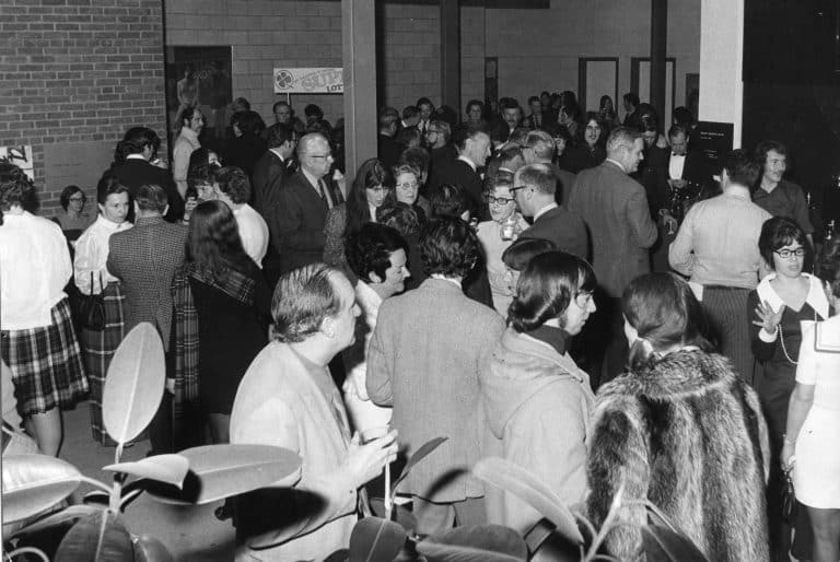 Opening, second building extension, 1975