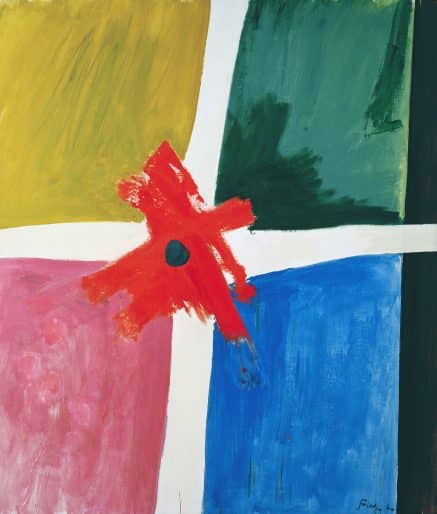Jack Bush, Spot on Red, 1960, oil on canvas. Gift of Ayala and Samuel Zacks, 1962 (05-025)