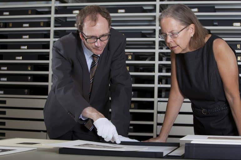 David de Witt, Bader Curator of European Art, with Stephanie Dickey, Professor and Bader Chair in Northern Baroque Art, 2012