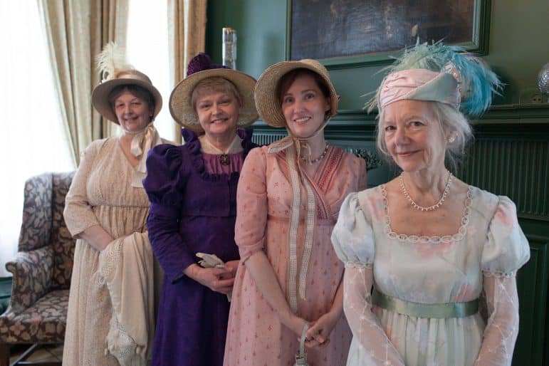 Reception, Beyond the Battlefield program, with the Heritage Ambassadors of Kingston in period dress, 2012