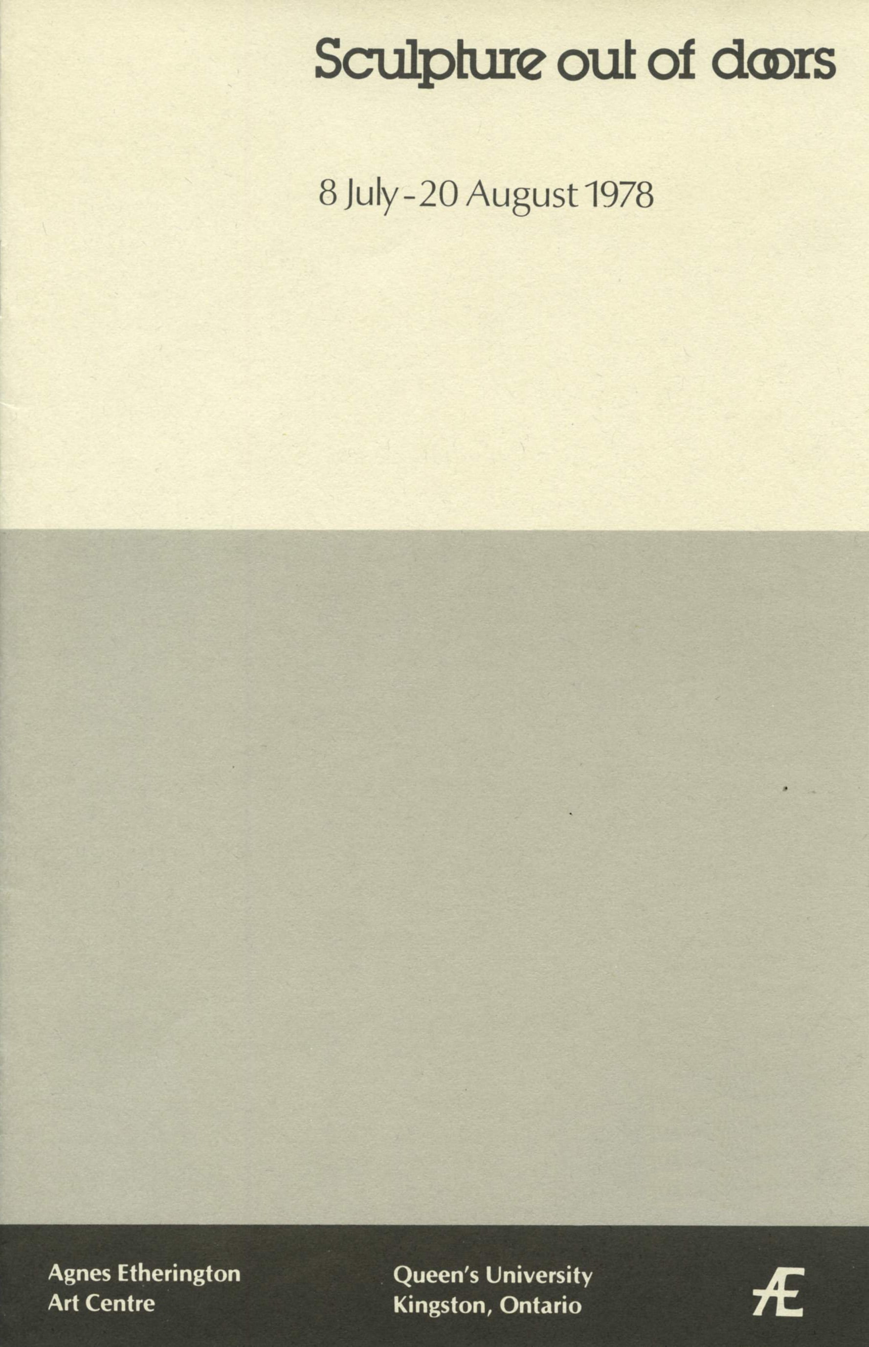 Brochure, Sculpture Out of Doors, 1978
