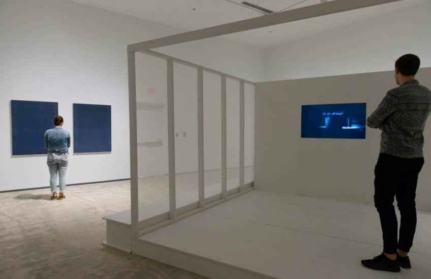 Installation view of Chris Kline and Yam Lau: Weave. Photo: Paul Litherland