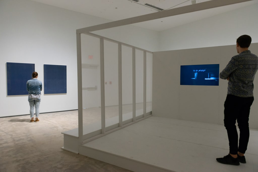 Installation view of Chris Kline and Yam Lau: Weave. Photo: Paul Litherland