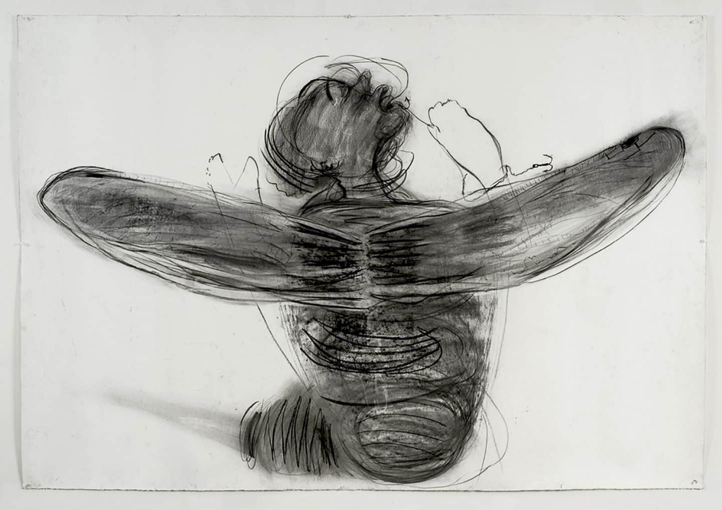 Gabrielle Sims, Hook, 2014, charcoal on paper. Purchase, J. Stuart Fleming Fund, 2018 (61-021)