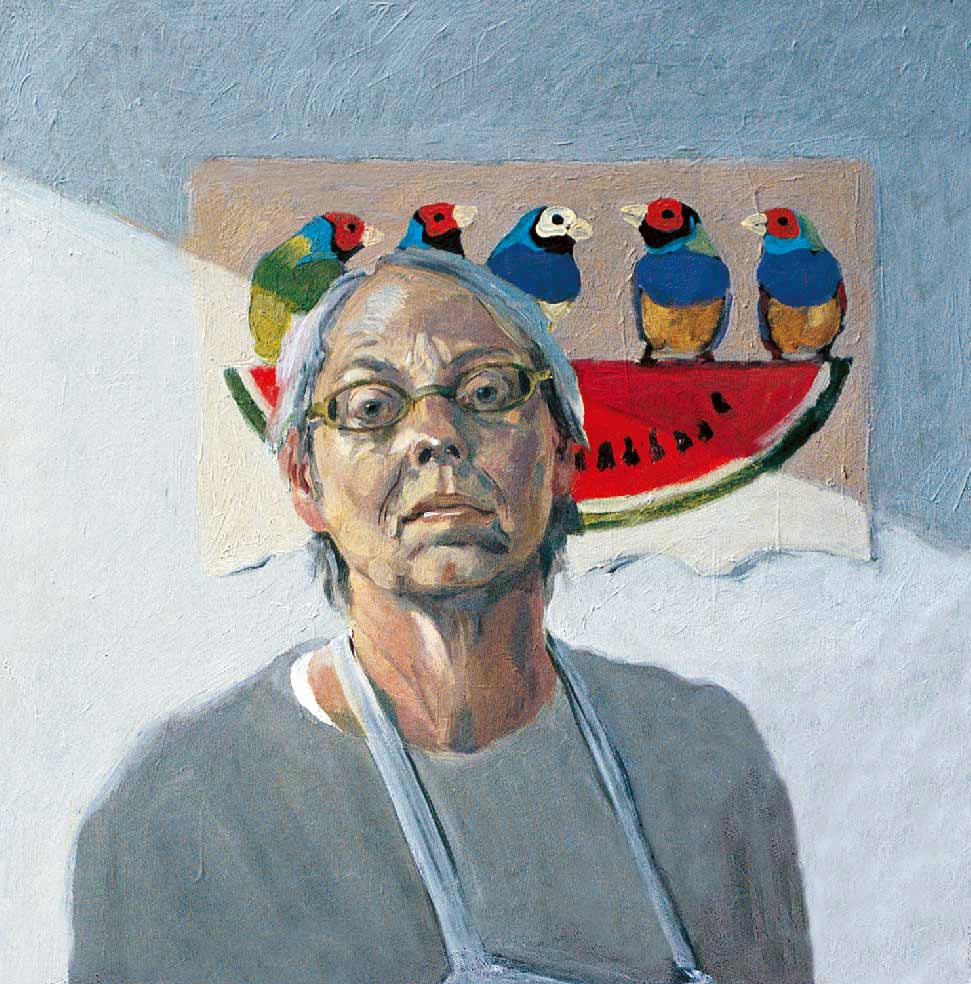Marcia Perkins, Self-portrait 2004, 2004, oil on canvas panel