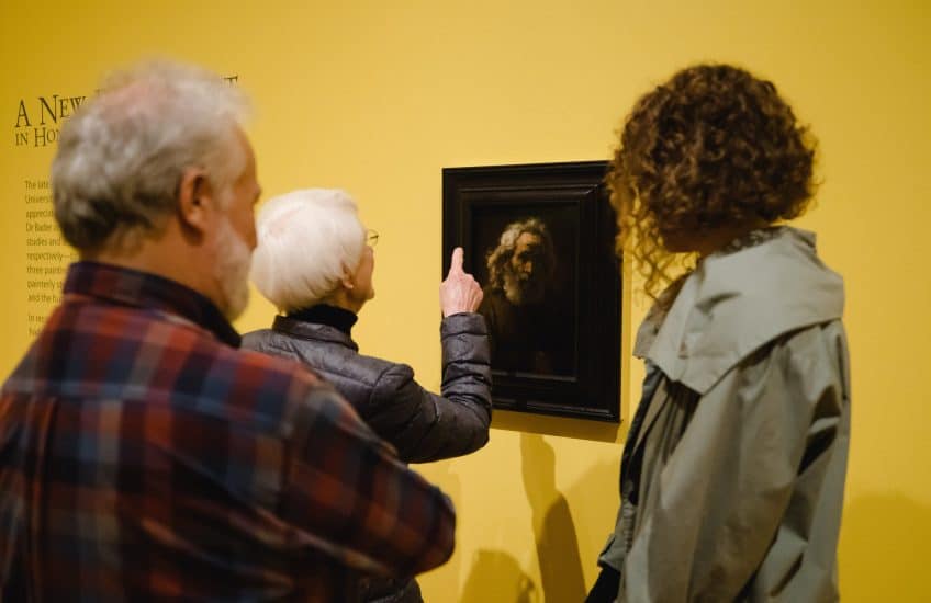 Rembrandt van Rijn, Head of an Old Man with Curly Hair, 1659, oil on panel. Gift of Linda and Daniel Bader, 2019 (62-002). Photo: Tim Forbes