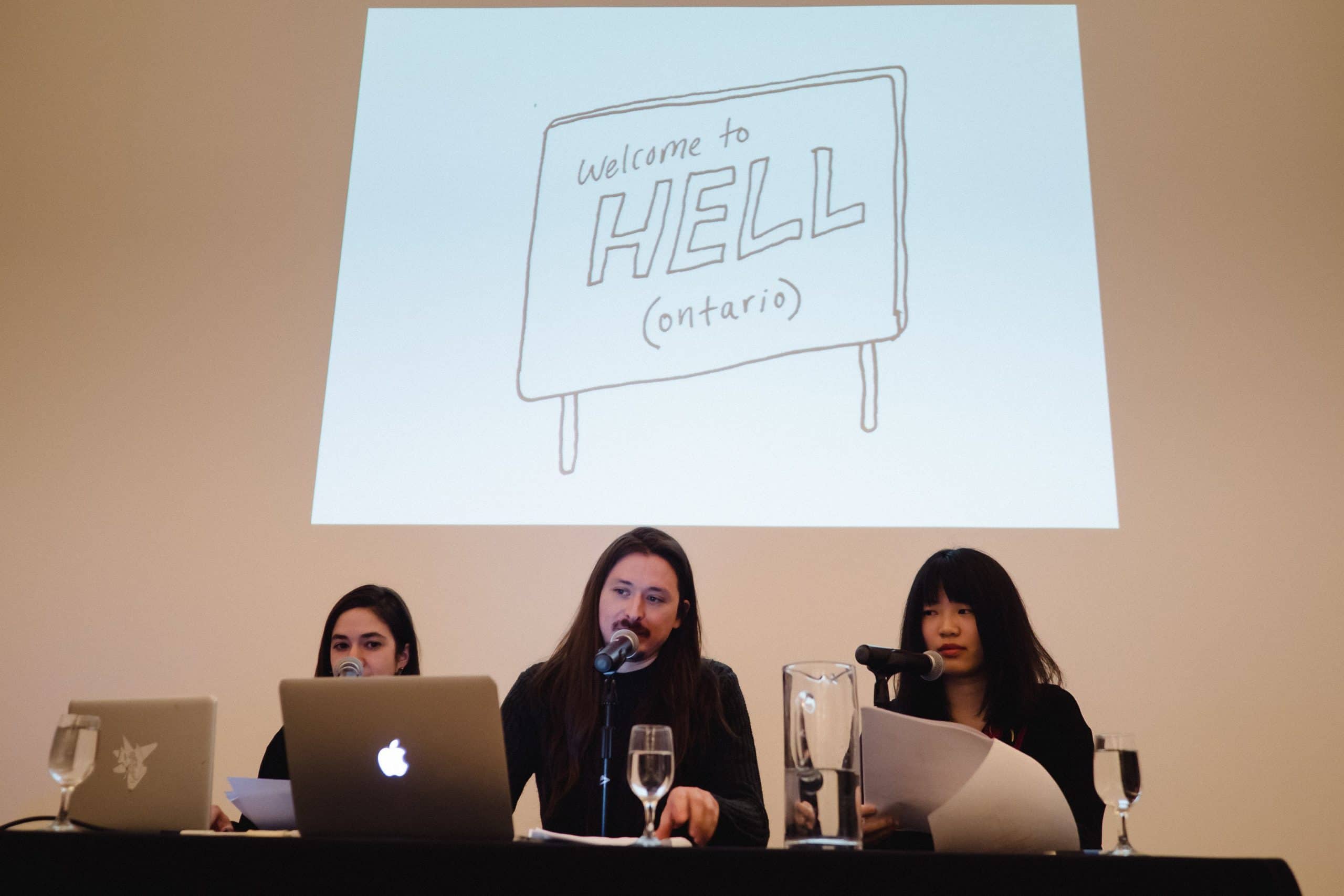 Walter Scott performs a live reading of in-progress material from Wendy goes to Hell alongside two members of the Queen’s academic community.