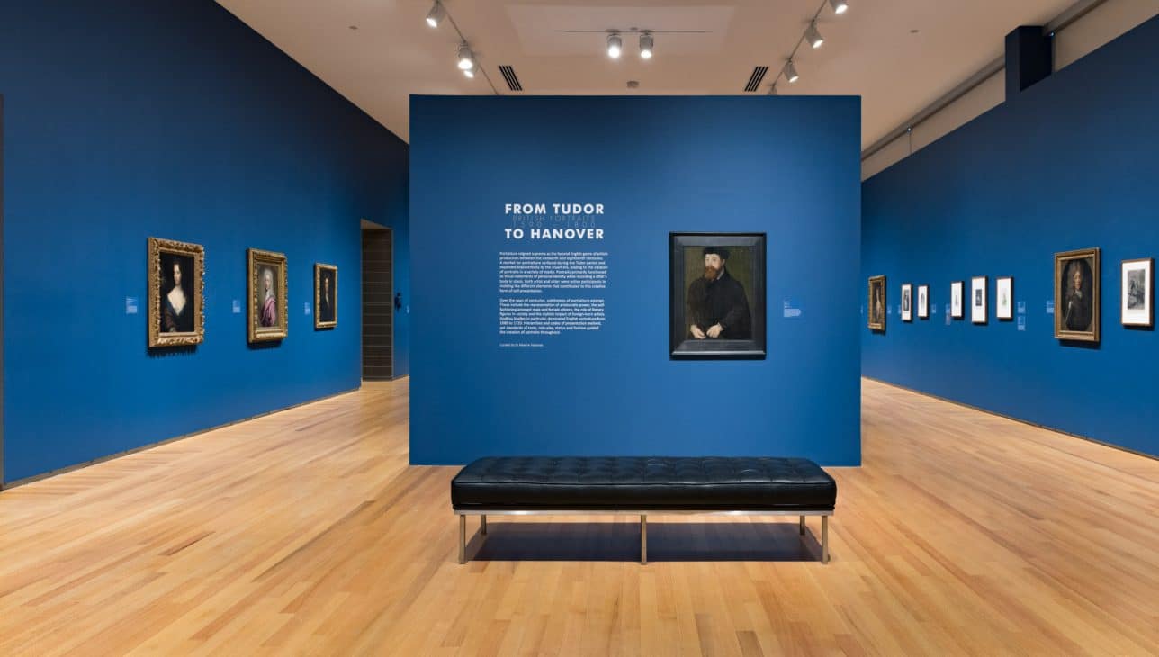 Installation view of From Tudor to Hanover: British Portraits, 1590–1800