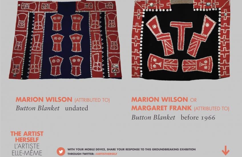 Marion Wilson’s and Margaret Frank’s Button Blankets