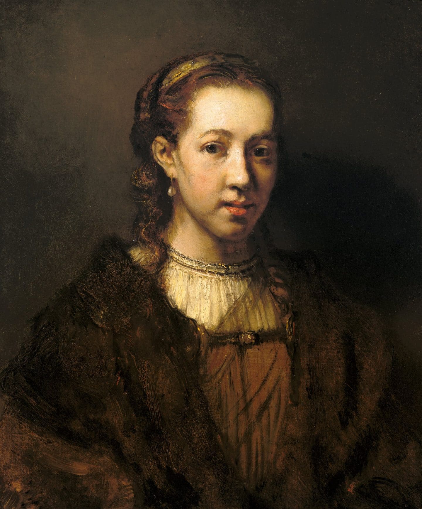 Jacobus Leveck (attributed to), Portrait of a Woman probably Hendrickje Stoffels, 1653, oil on canvas. Gift of Isabel Bader, 2019.