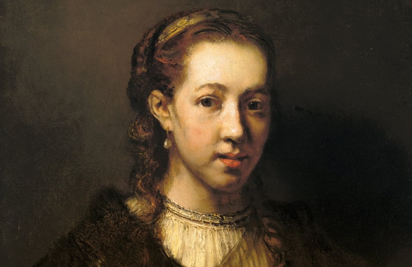 Jacobus Leveck (attributed to), Portrait of a Woman probably Hendrickje Stoffels, 1653, oil on canvas. Gift of Isabel Bader, 2019.