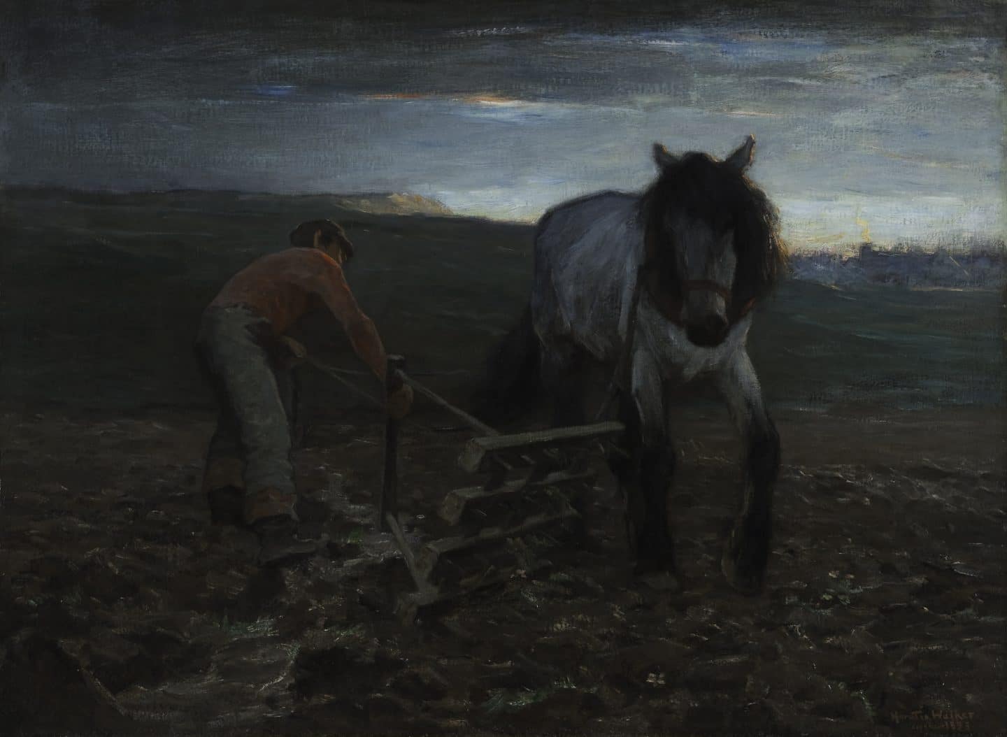 Horatio Walker, Turning the Harrow – Early Morning, 1898, oil on canvas. Purchase, Chancellor Richardson Memorial Fund and the Gallery Association, 1994 (37-008)