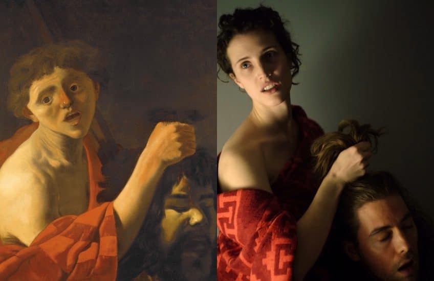 Charlotte Gagnier, Program Assistant, dramatically recreated Hendrick ter Brugghen (workshop of), “David with the Head of Goliath,” around 1629, oil on canvas. Gift of Alfred and Isabel Bader, 2014 (57-001.07).