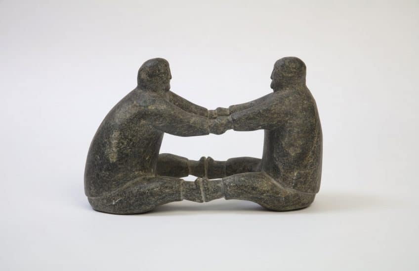 Inuit Artist, Contest of Strength, 1955, soapstone. Gift of John and Mary Robertson 1995 (38-017.09)