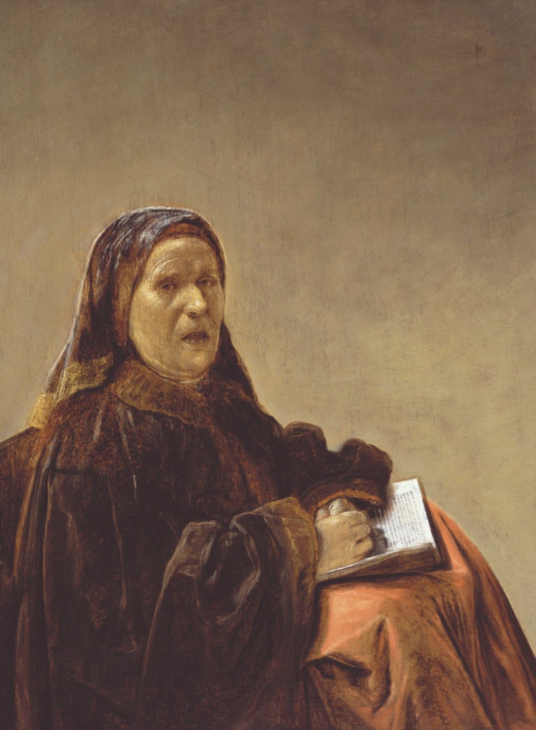 Master IS, An Old Woman Singing, around 1638, oil on panel. Gift of Alfred and Isabel Bader, 2014