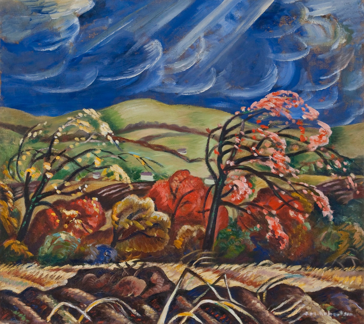 Sarah Robertson, Montreal QC 1891–Montreal QC 1948, October, Ottawa Valley, around 1937, oil on canvas. Purchase, Chancellor Richardson Memorial Fund and Wintario matching grant, 1978 (21-029) Photo: Paul Litherland