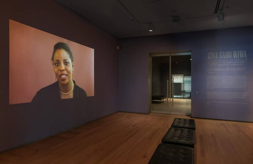 Zina Saro-Wiwa, Worrying the Mask: The Politics of Authenticity and Contemporaneity in the Worlds of African Art (detail), 2020, video. The Gallery Association Purchase Fund, 2021