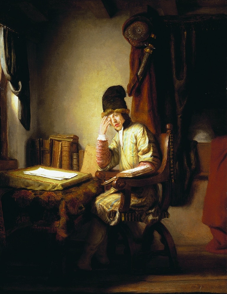 Heyman Dullaert, Young Scholar in his Study, around 1655, oil on canvas. Agnes Etherington Art Centre. Gift of Isabel Bader, 2021