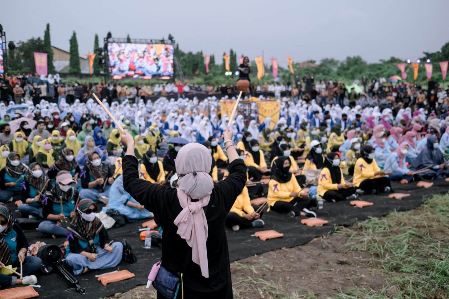 Jatiwangi art Factory (JaF) at the Ceramic Music Festival, a ritual and collective agreement for a more sustainable Jatiwangi land culture, 2021.