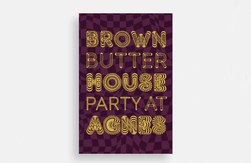 House Party Graphic. Design by Vince Perez