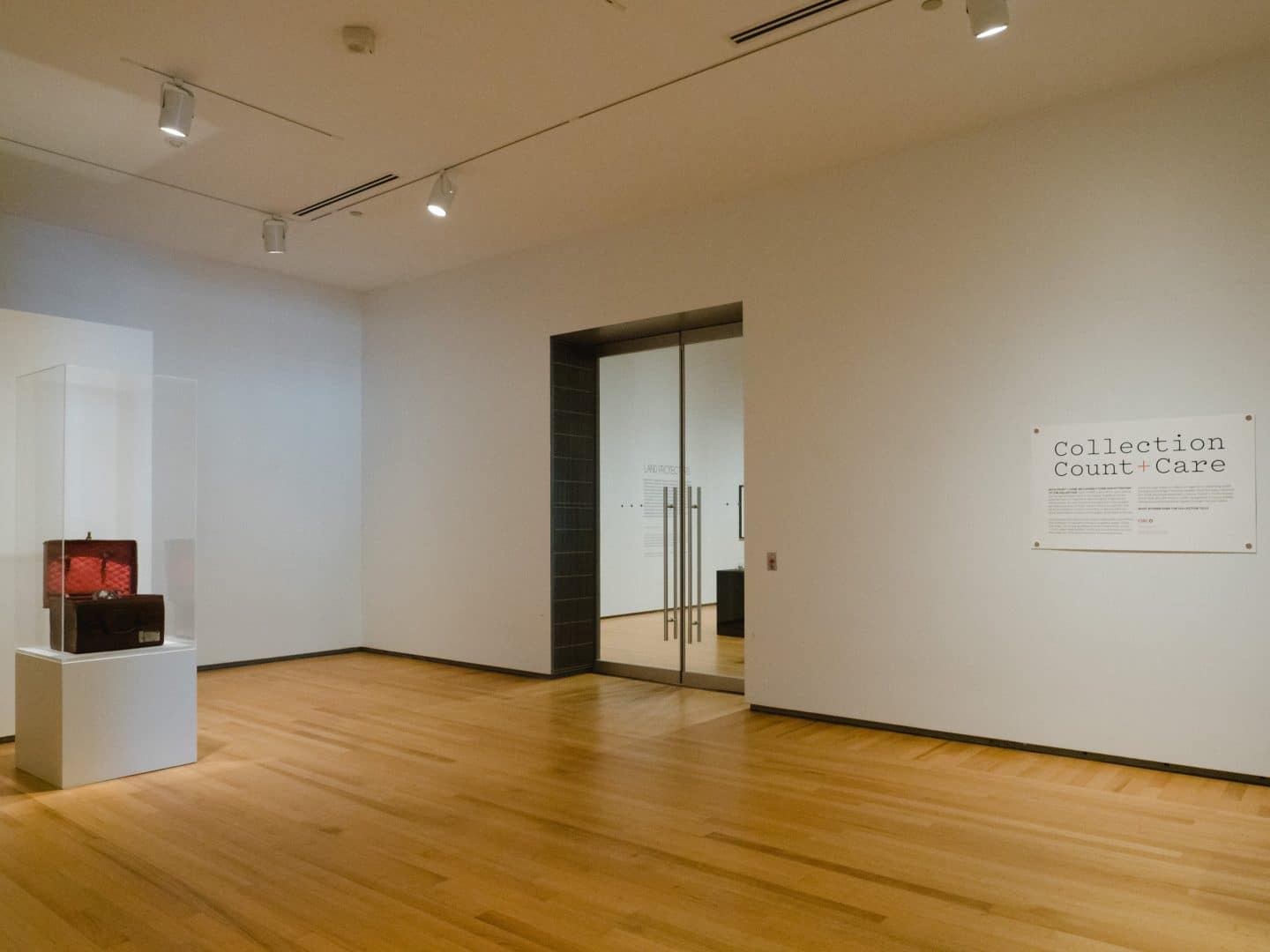 Installation view of Collection Count + Care.