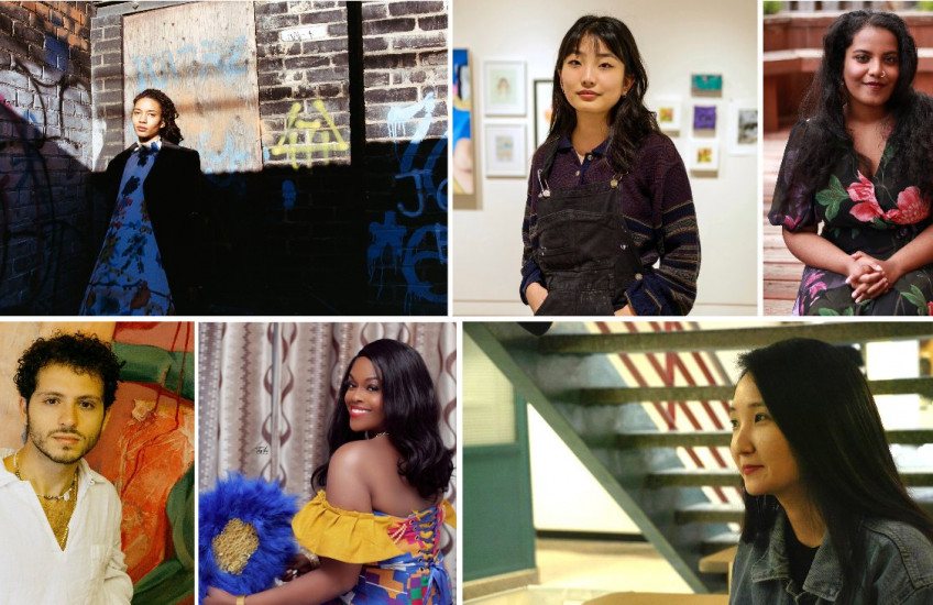 Top, left to right: Yaniya Lee, Sarah Jihae Kaye and Anjalee Nadarajan Bottom, left to right: Faisal Karadsheh (Photo: Kian Gannon), Elizabeth Peprah-Asare and Jung-Ah Kim